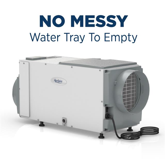 Dehumidifier-1850-- Nomessywatertray-crawlspace-bardement